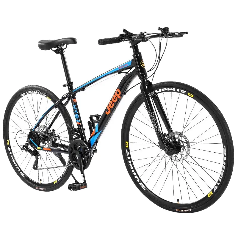 

Шоссейные велосипеды high carbon steel дисковые тормоза для поездок взрослые Jeep, оранжевый