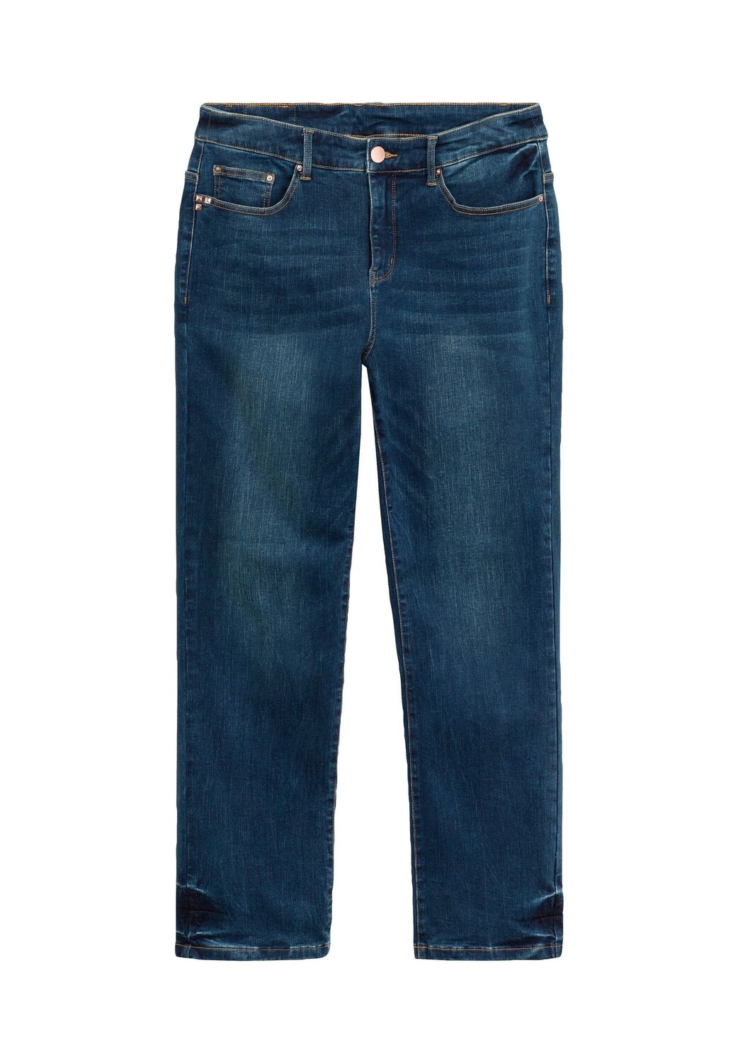 

Прямые джинсы стрейч с бодиформирующим эффектом Sheego, цвет Dark Blue Denim