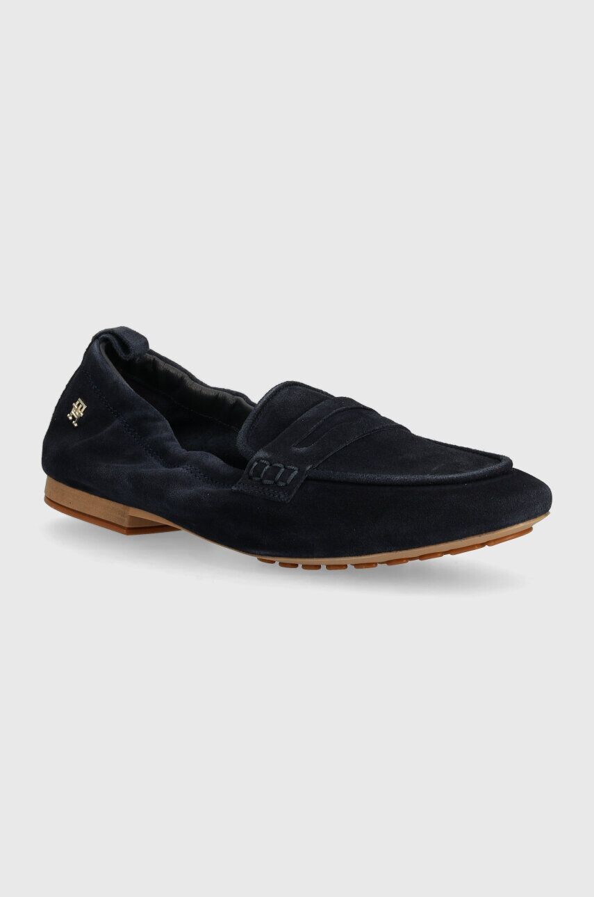 Tommy Hilfiger TH SUEDE MOCCASIN замшевые лоферы, темно-синий — фото 2
