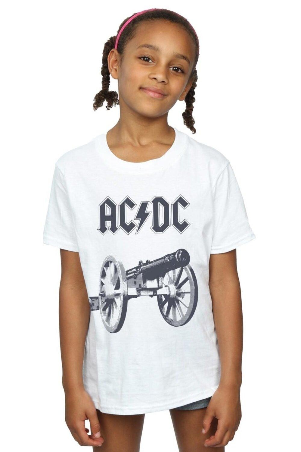

Хлопковая футболка для тех, кто собирается зажигать AC/DC, белый