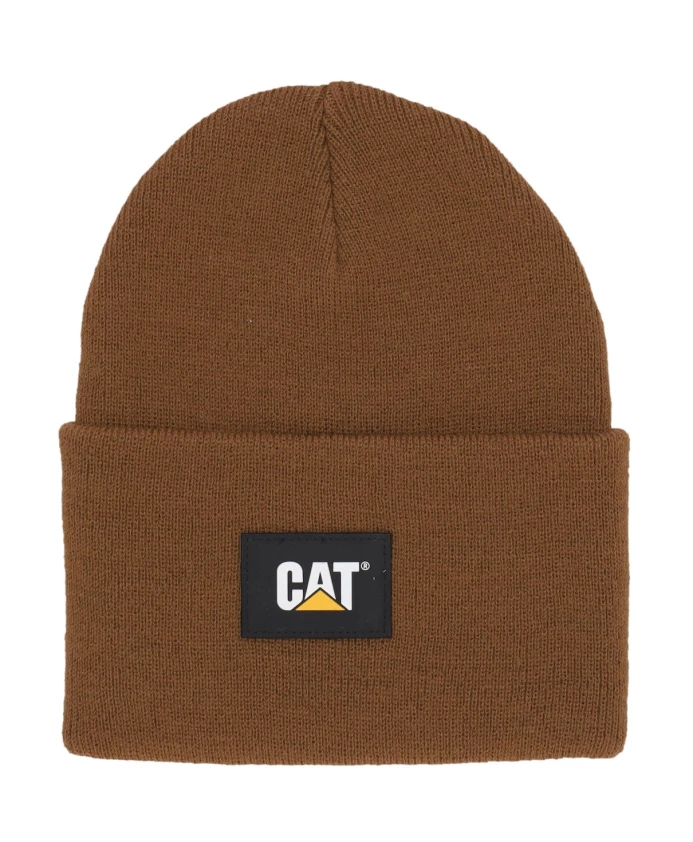 

Шапка-Бини с бронзовой этикеткой и эластичной тканью. Cat, коричневый