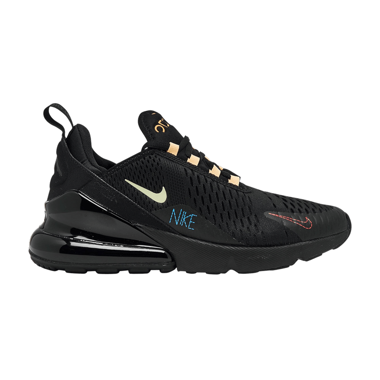 

Кроссовки Nike Air Max 270 GS 'Black Lime Ice Crimson', черный