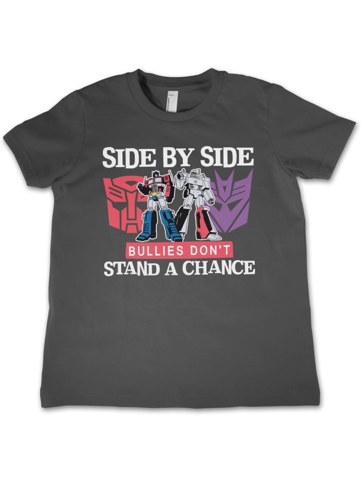 

Футболка с надписью Бок о бок хулиганам не дадут шанса для детей серого цвета Transformers, Серый, Футболка с надписью Бок о бок хулиганам не дадут шанса для детей серого цвета Transformers