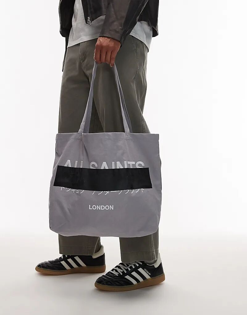 

Сумка-шоппер AllSaints Redact в цвете «машина-серый» - СЕРЫЙ - СЕРЫЙ