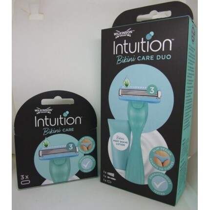 

Бритва Wilkinson Intuition Bikini Care Duo с лосьоном после бритья и 4 лезвиями Wilkinson Sword