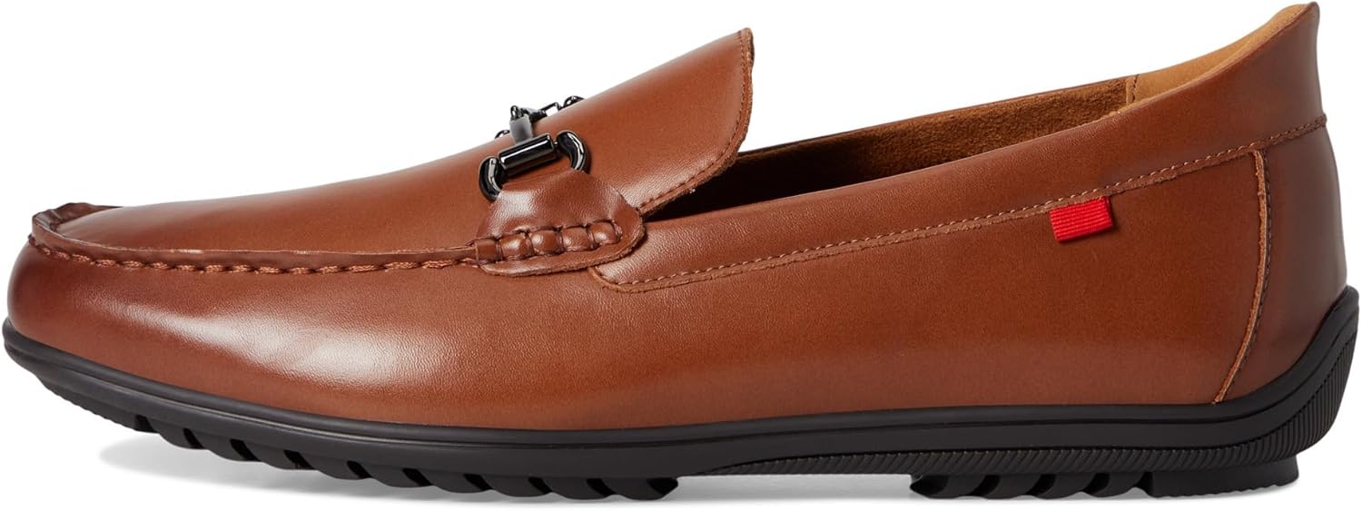 Мужские повседневные лоферы Marc Joseph New York с пряжкой, без шнурков, Cognac Leather — фото 4