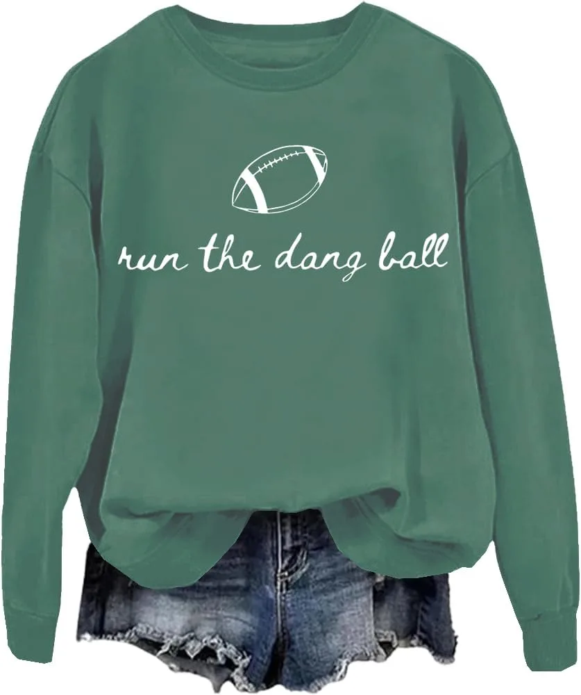 

Толстовка Run The Dang Ball для футбольного мамы FITKEYS