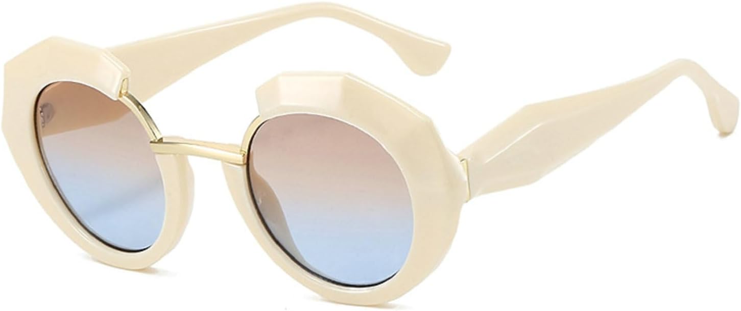 

Солнцезащитные очки в маленькой круглой оправе для женщин и мужчин, роскошные, классические, винтажные, панк, солнцезащитные очки для мужчин, модель 5700 Melrose, Beige