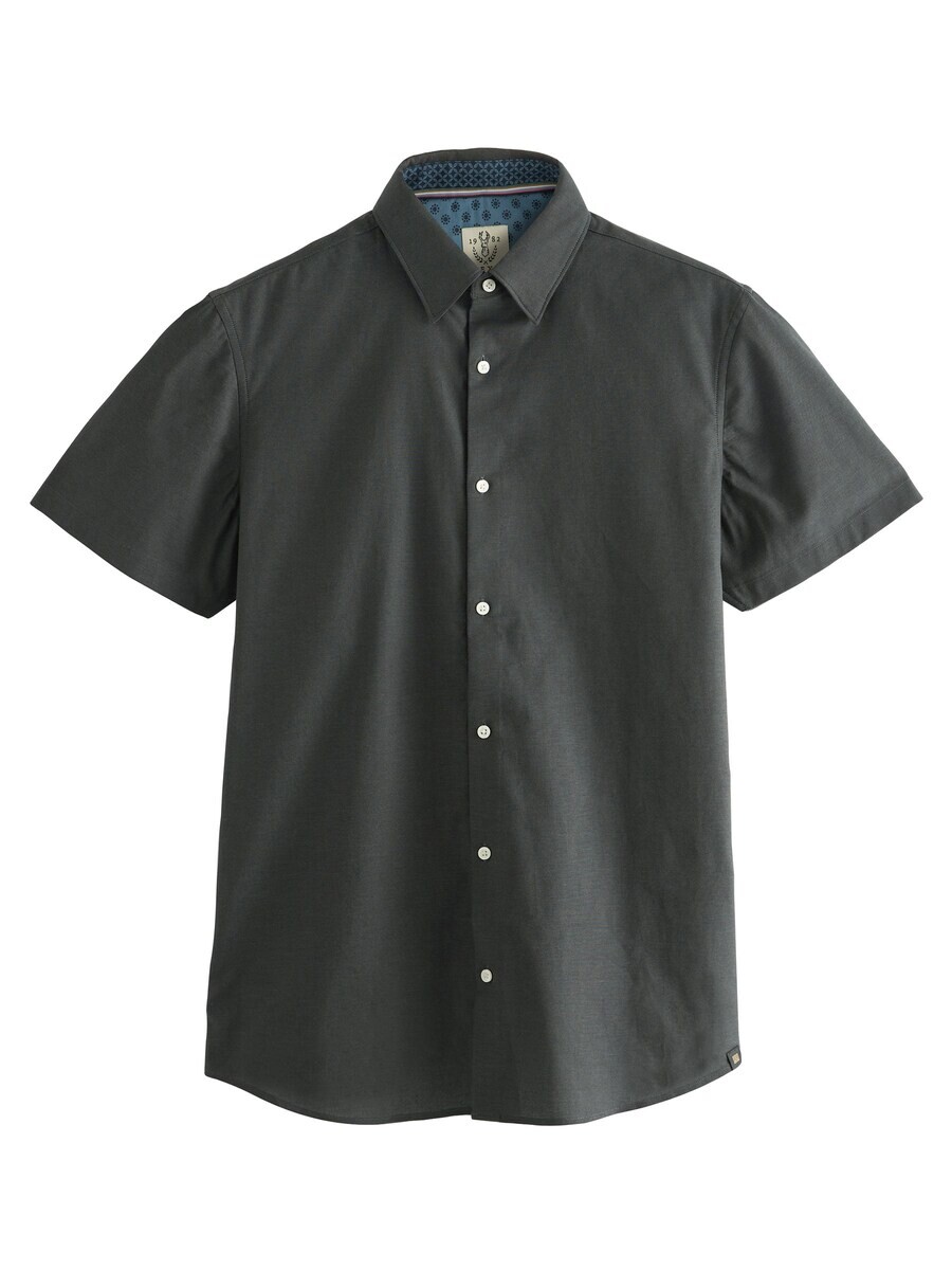 

Повседневная рубашка Next Slim fit Button Up Shirt, антрацит