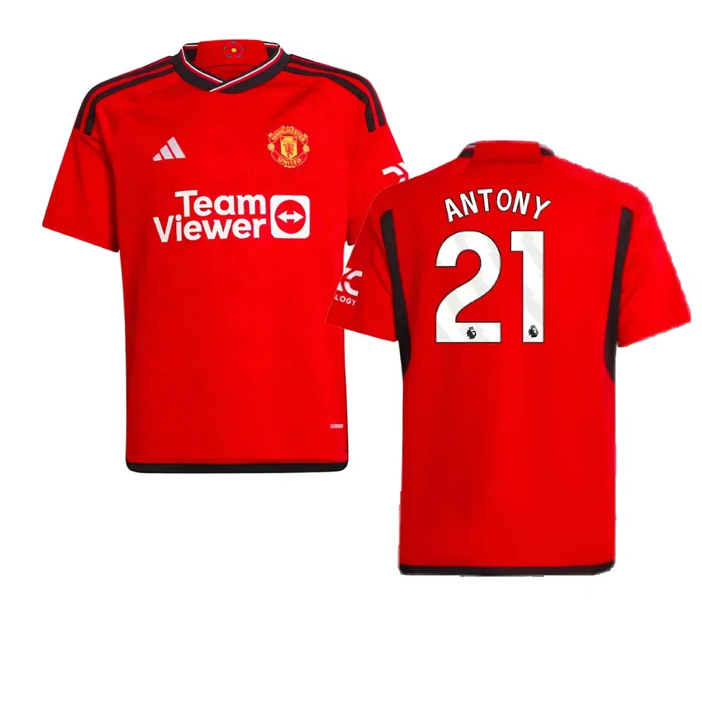 Футбольная футболка Manchester United домашняя 2023/24 Adidas Manchester United Fc, красный