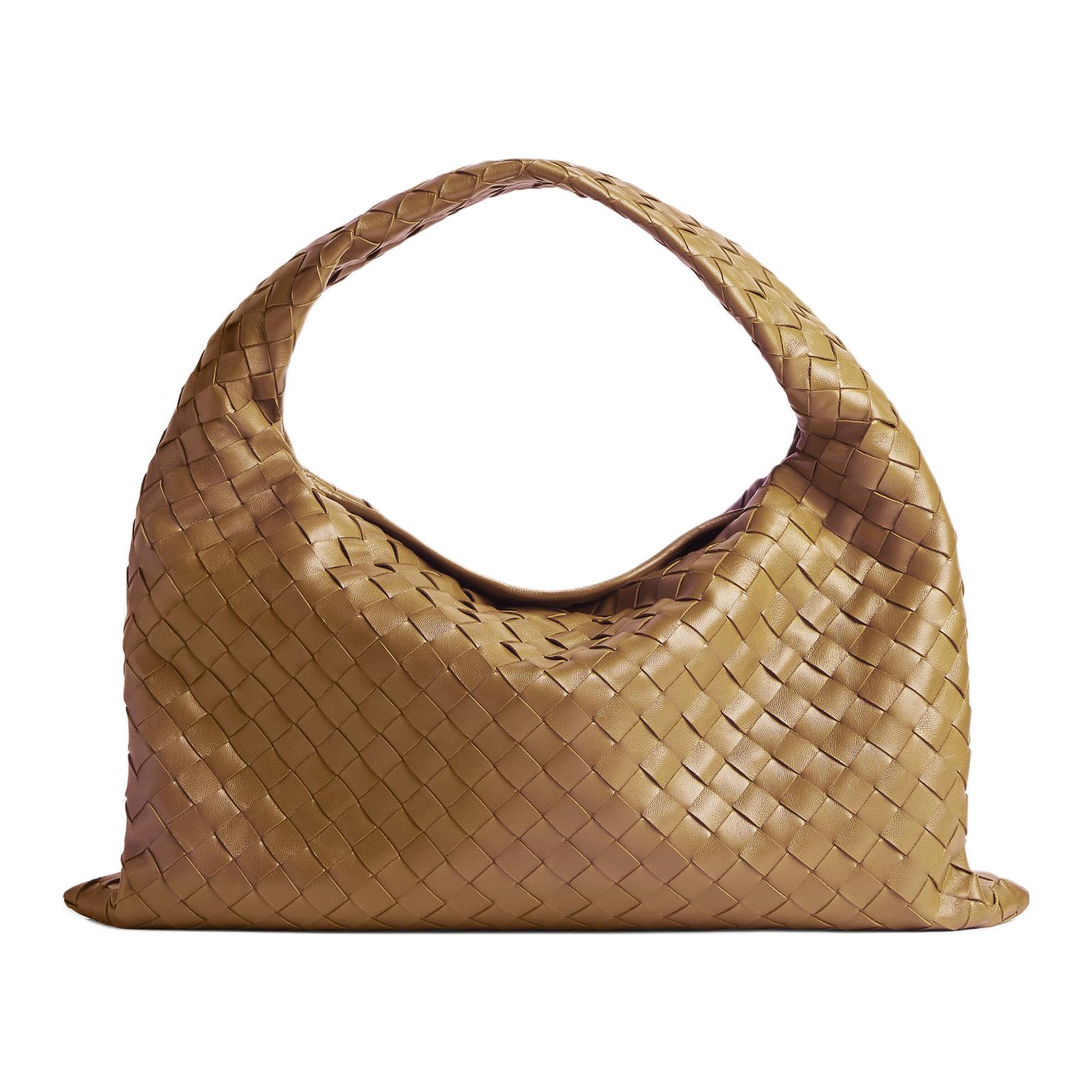 

Bottega Veneta Кожаная сумка через плечо маленькая женская тёмно-орехового цвета
