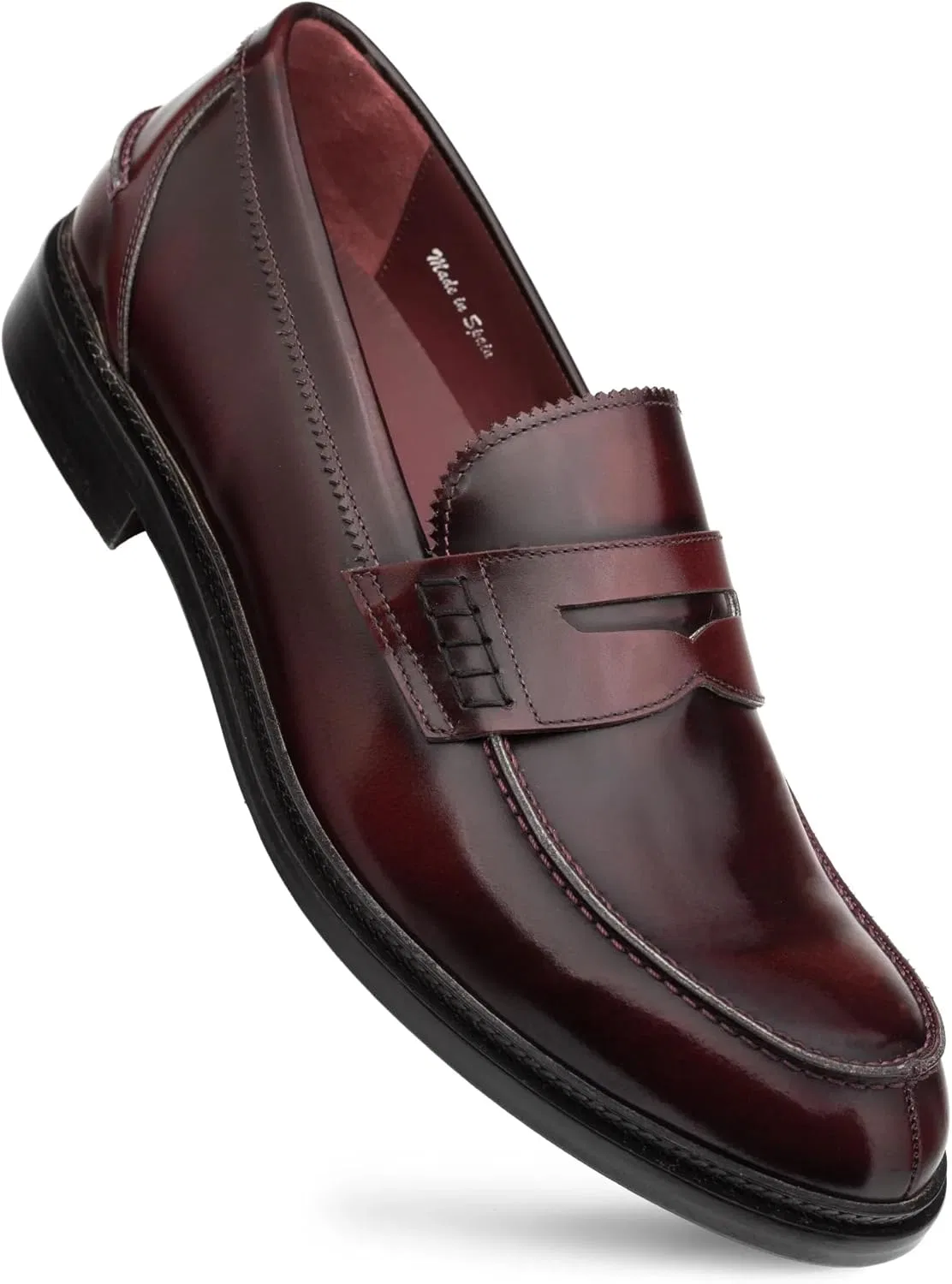 Лоферы Mezlan Moc Toe Penny Loafer, бордовый — фото 2