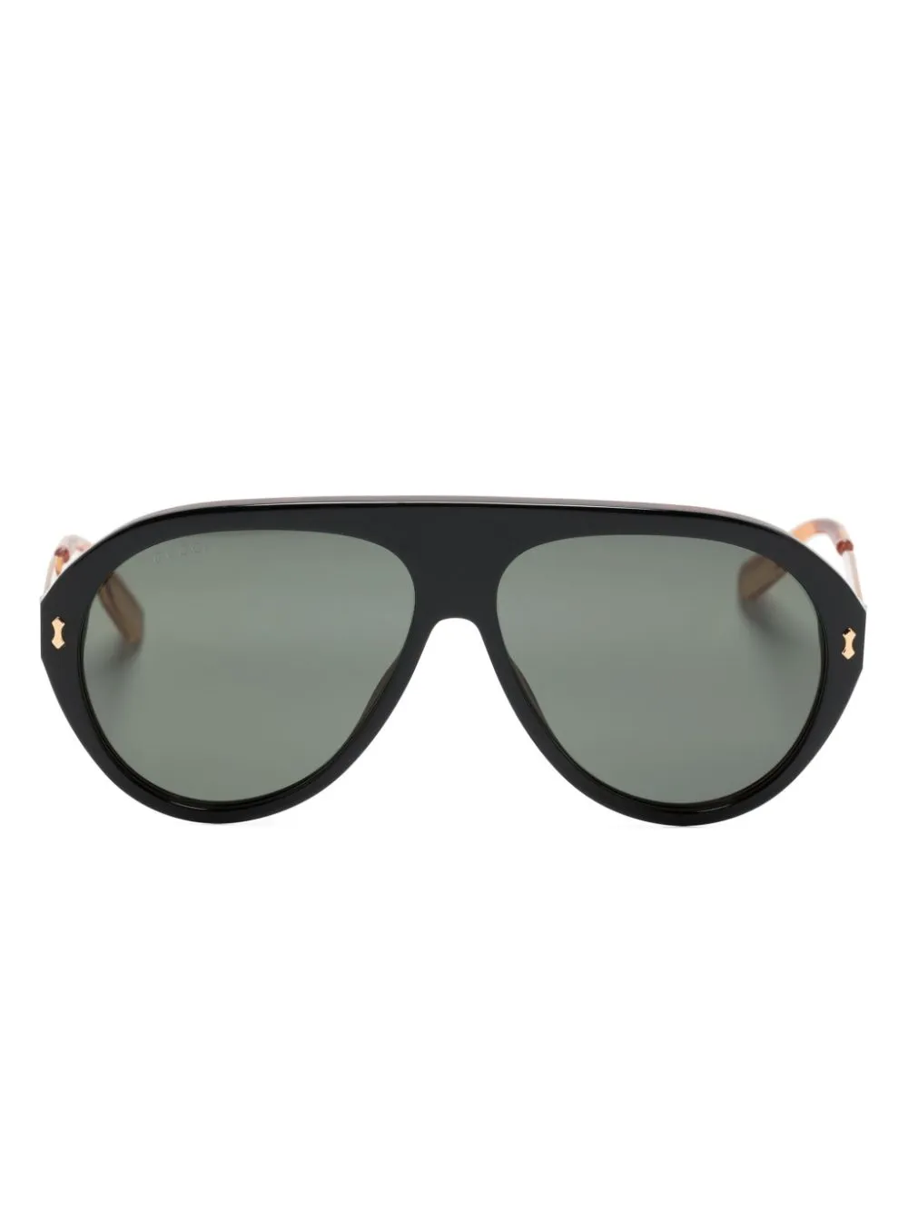 

Солнцезащитные очки-пилоты с логотипом Gucci Eyewear, черный