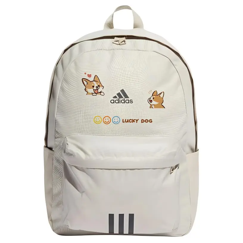 

Adidas Тканевый рюкзак унисекс светло-серый и черный, Corgi