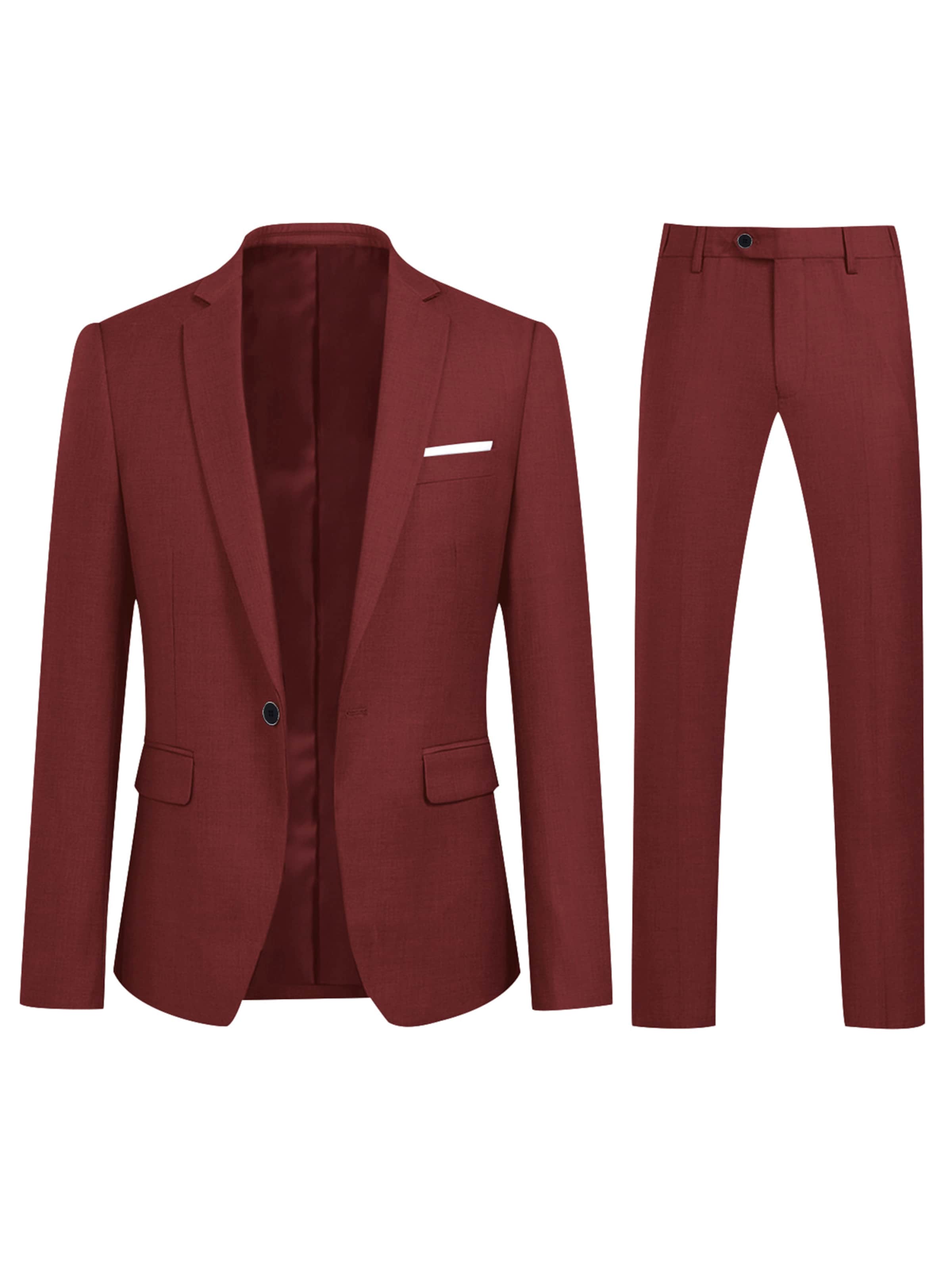 

Youthup Костюм Slim fit в цвете вино