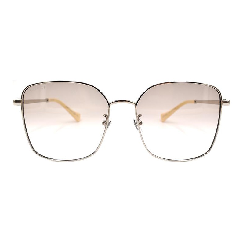 

GUCCI Солнцезащитные очки нестандартной формы для женщин, Metal Gray