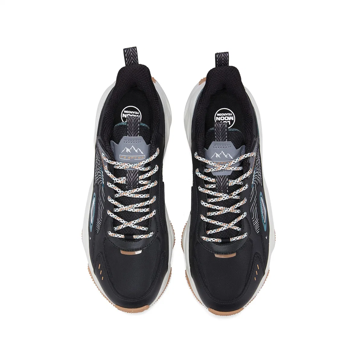 Кроссовки на платформе YEARCON Agate Black/Turquoise — фото 4