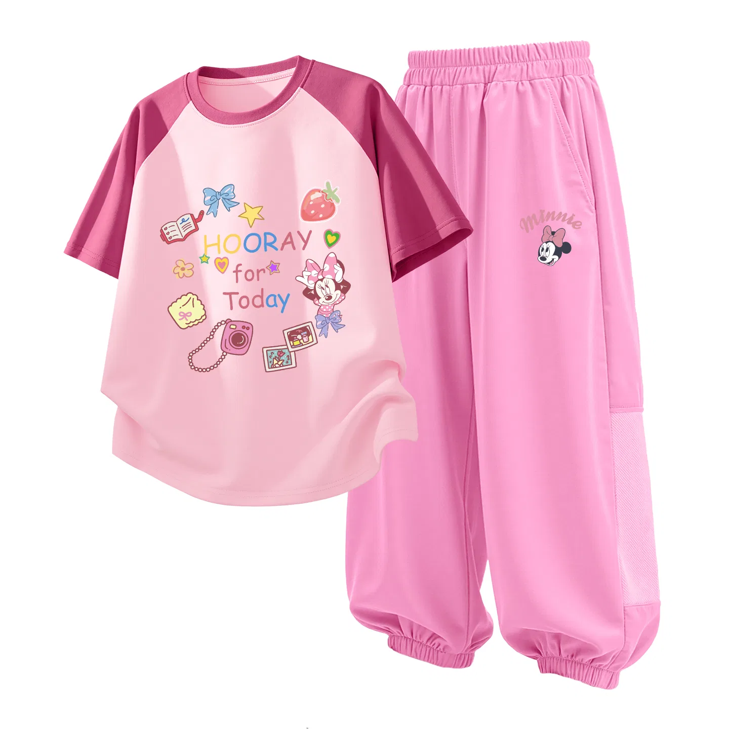 Детский спортивный костюм Casual Sportswear 2 Piece Set Disney, Di Di Berry Pink+Di Lift Eye K Strawberry Pink
