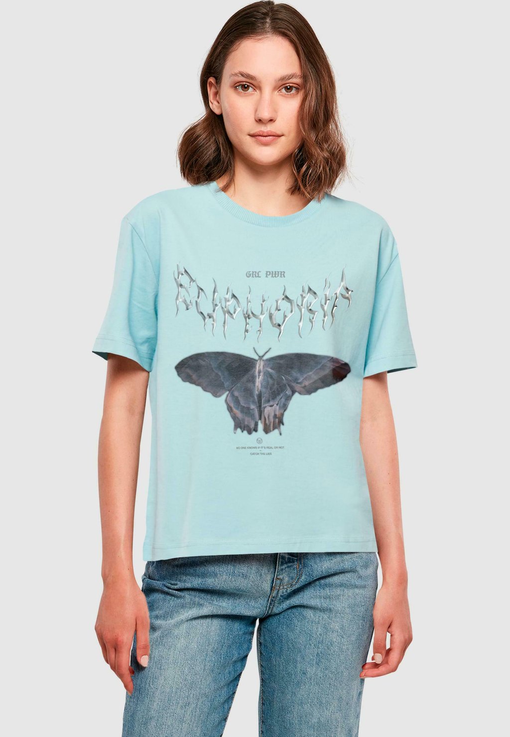 

Футболка с принтом EUPHORIA TEE Mister Tee, синий