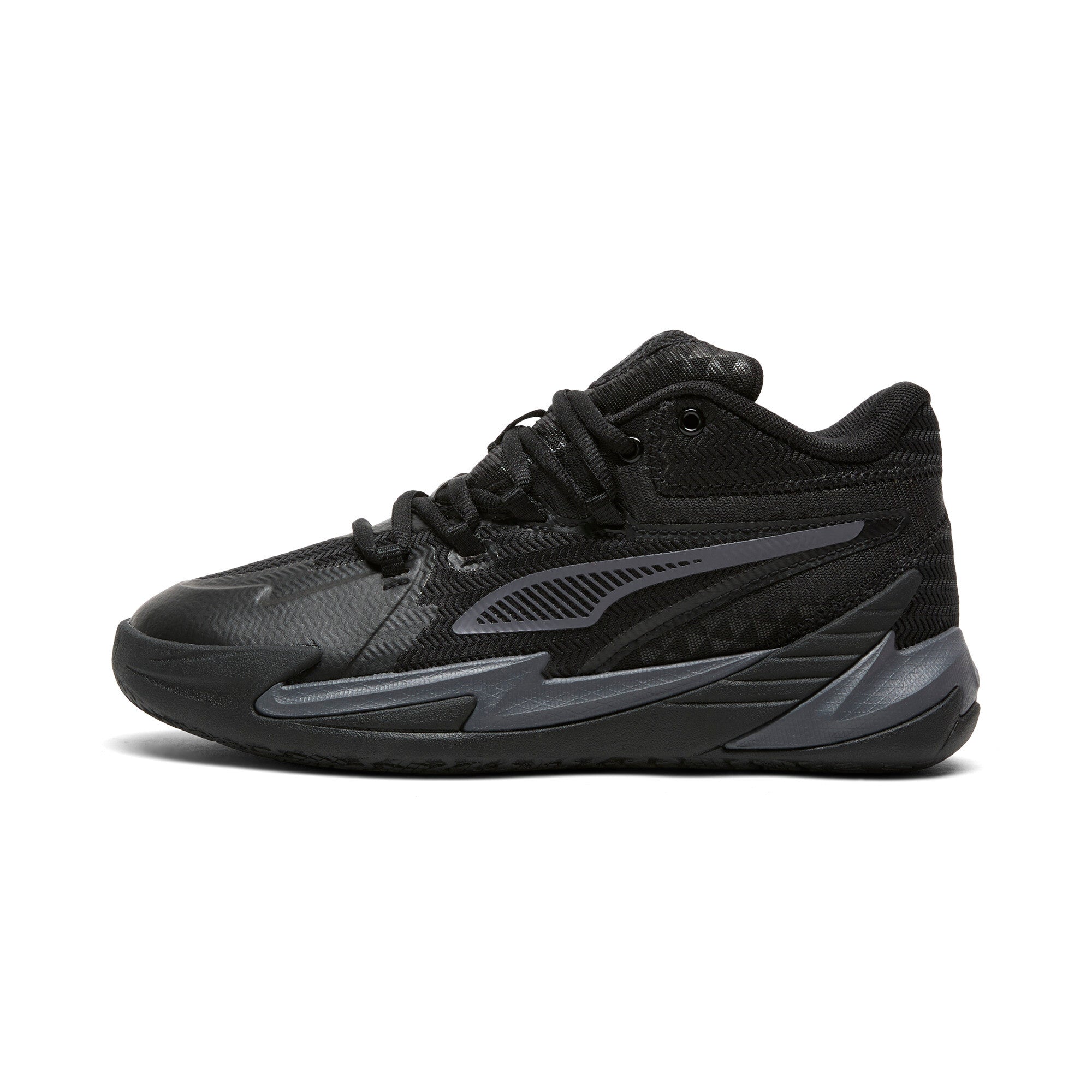 

Баскетбольные кроссовки PUMA Big Kids' Dagger, цвет black/galactic gray