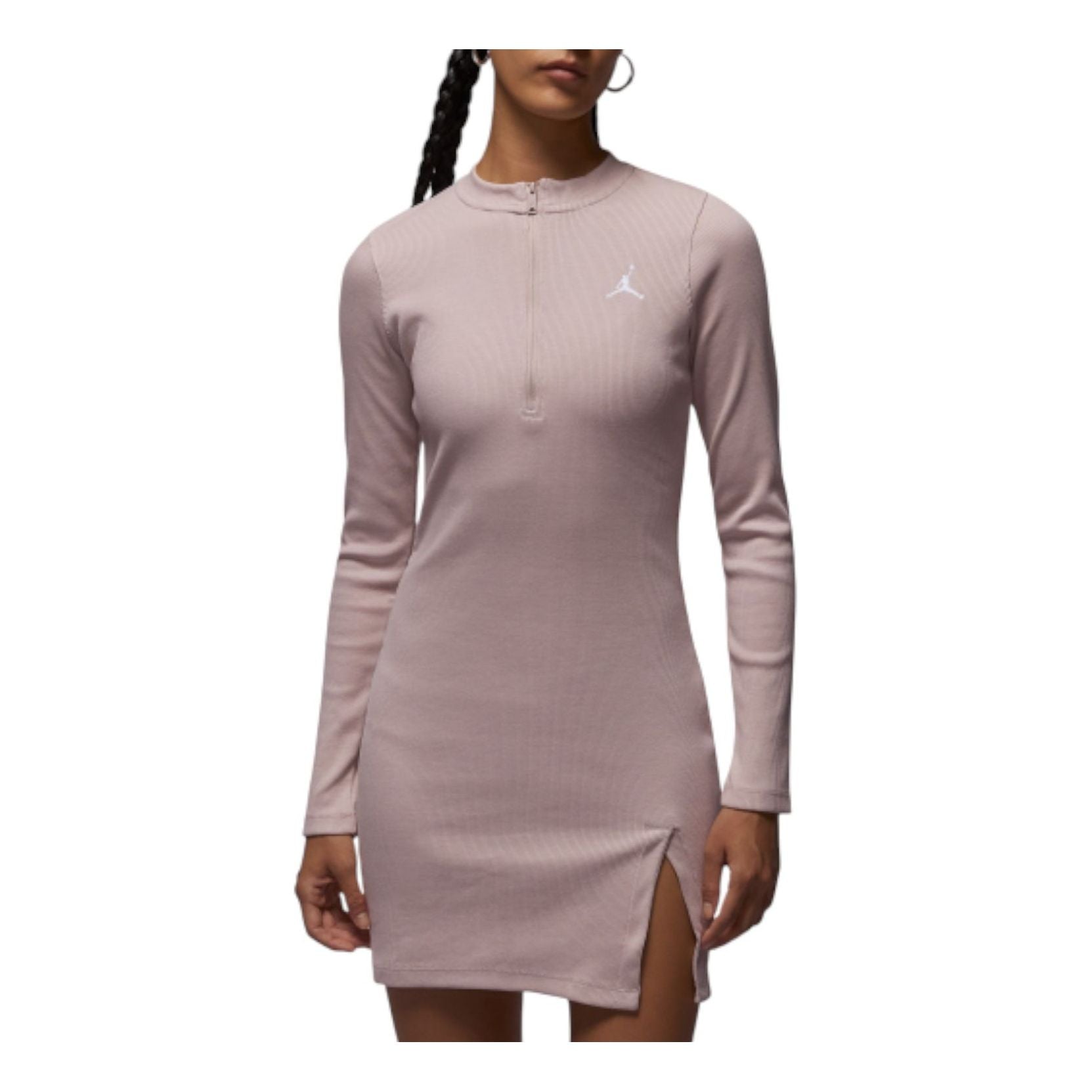 Кроссовки (WMNS) Air Jordan Long Sleeved Knitted Dress 'Fossil Lime White'