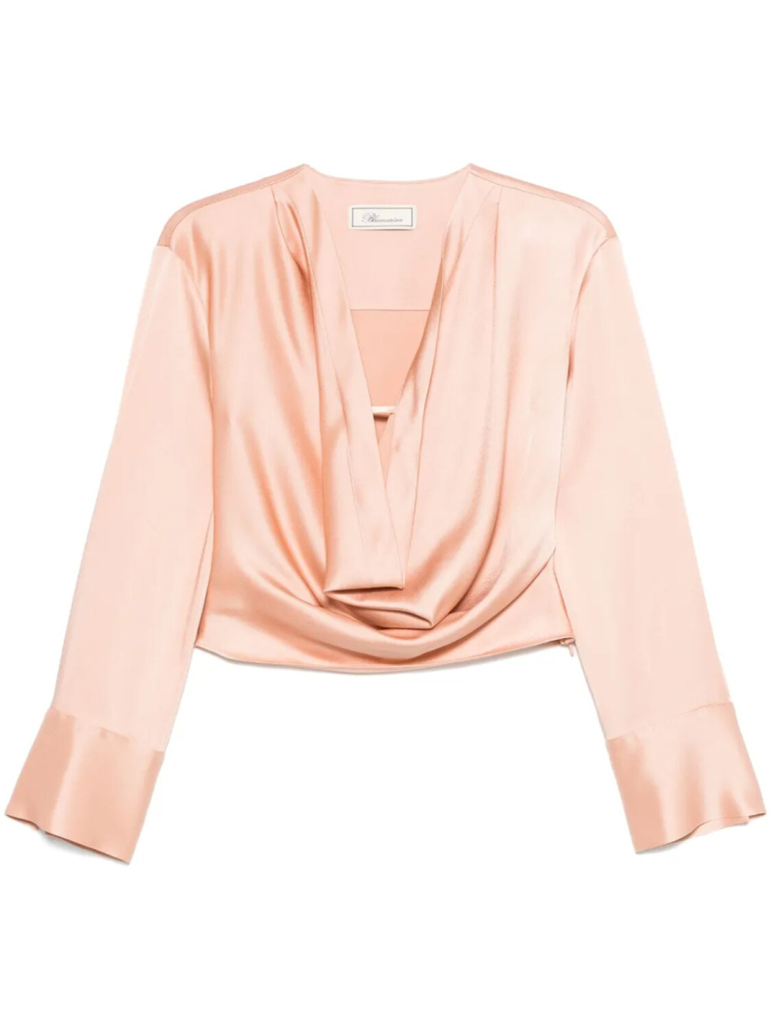 

Блузка Blumarine с воротником-хомутиком, розовый