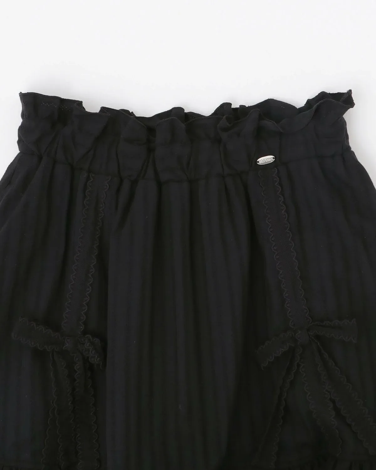 Кружевная многоярусная юбка Mezzo piano Junior, Black — фото 3