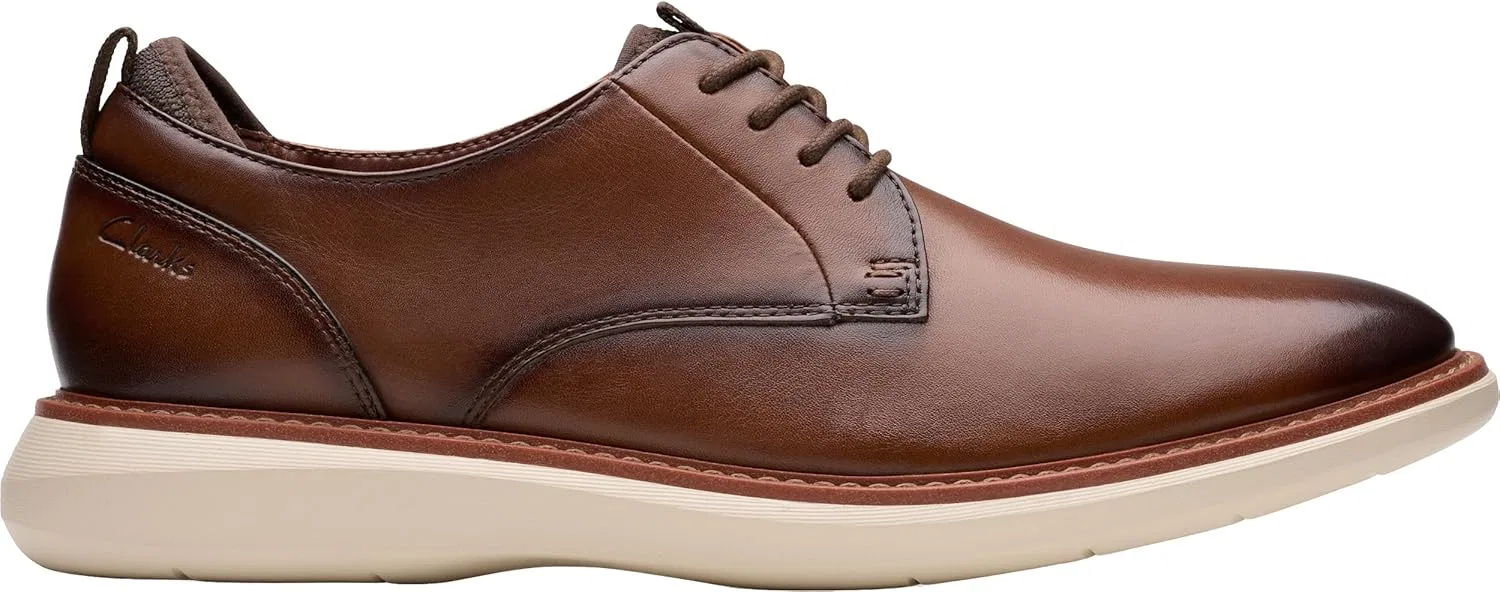 Туфли Clarks Men's Brantin Plain, Dark Tan Leather — фото 4