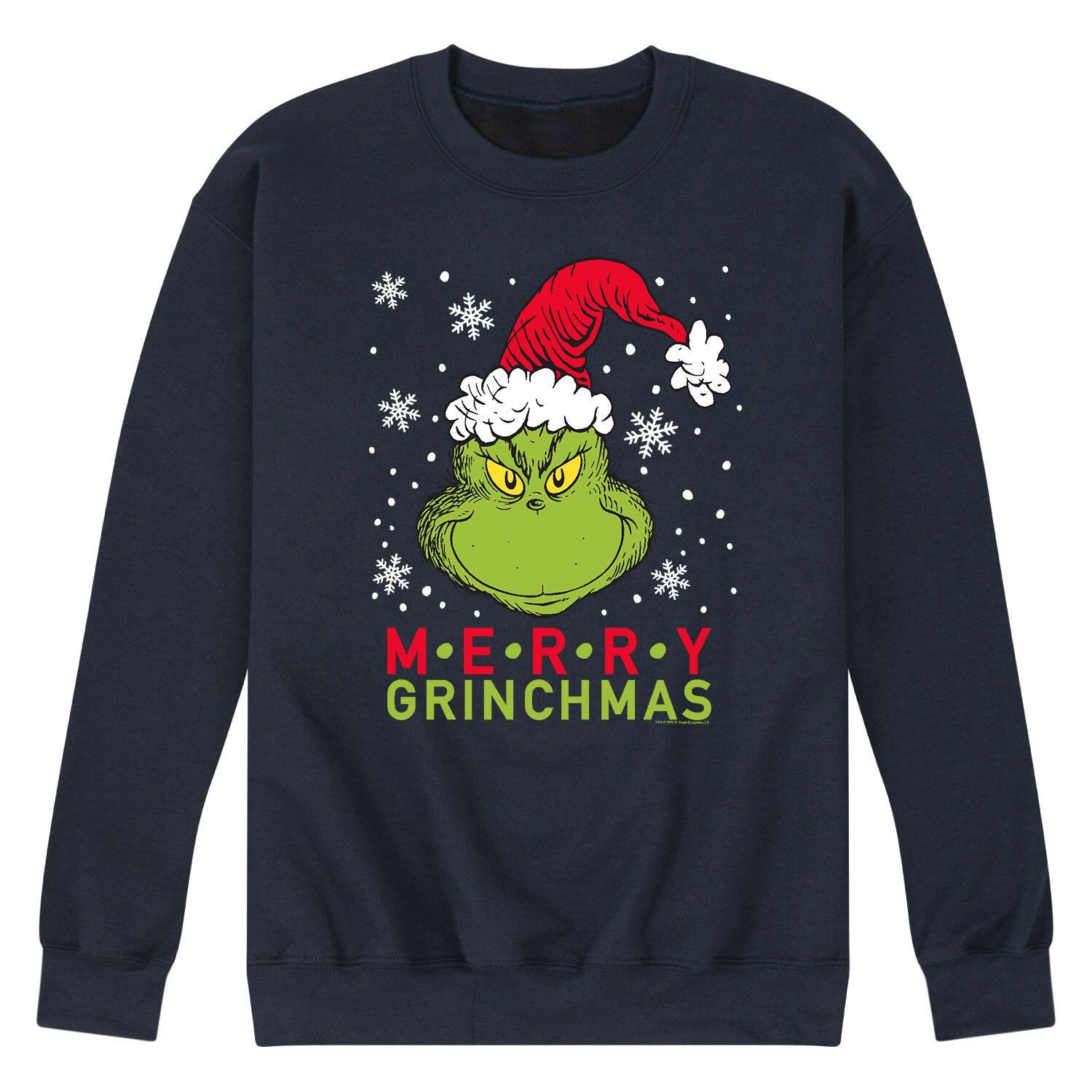 

Мужской свитшот Dr. Suess The Grinch Grinchmas Licensed Character