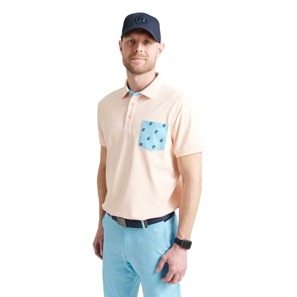 

Поло с коротким рукавом Abacus Golf Eagle, оранжевый