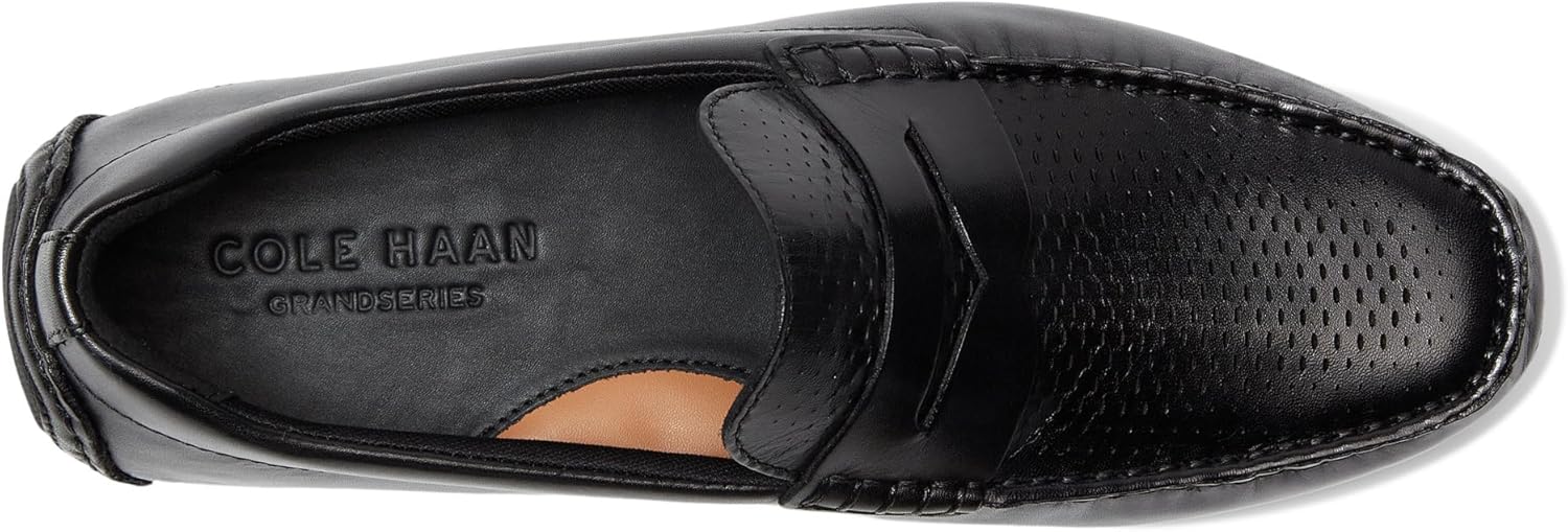Мужские лоферы Cole Haan Grand Laser Penny Driving, черный — фото 2