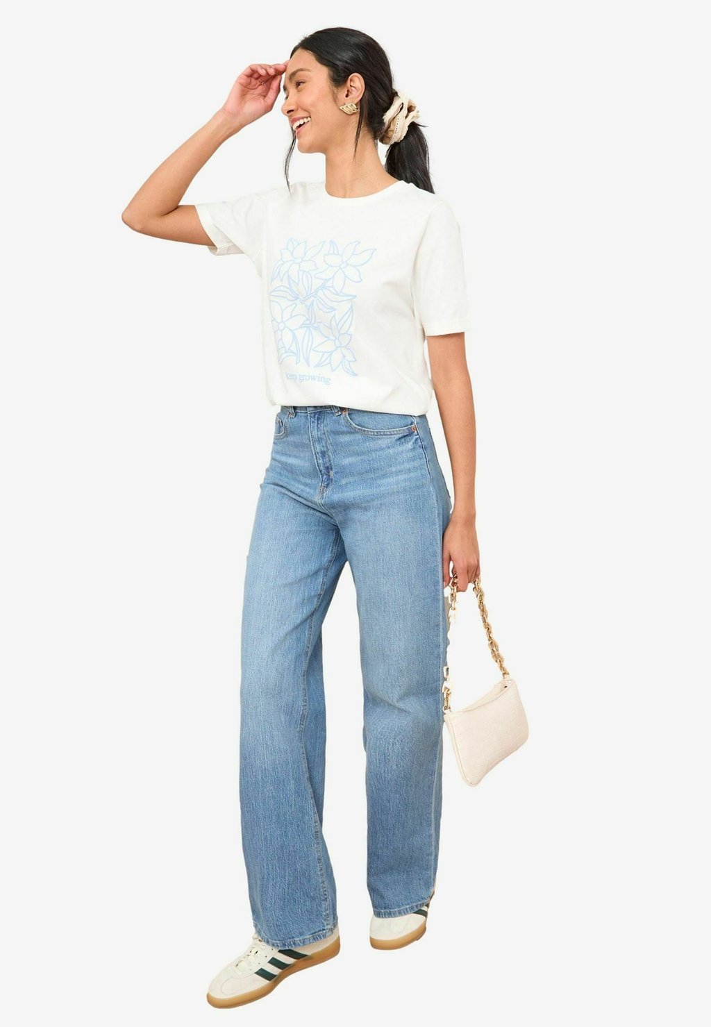 

Футболка с принтом REGULAR FIT - SHORT SLEEVE SLOGAN EASY Friends Like These, белый