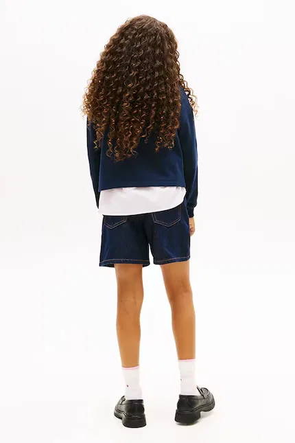 Худи детское Tommy Hilfiger, синий — фото 4