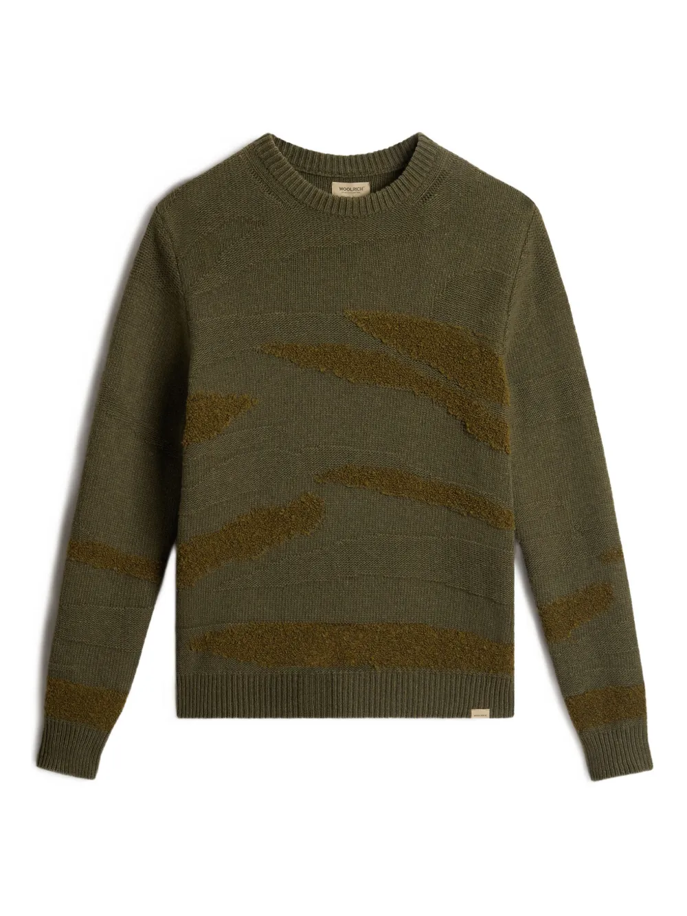 

Свитер с круглым вырезом WOOLRICH, зеленый