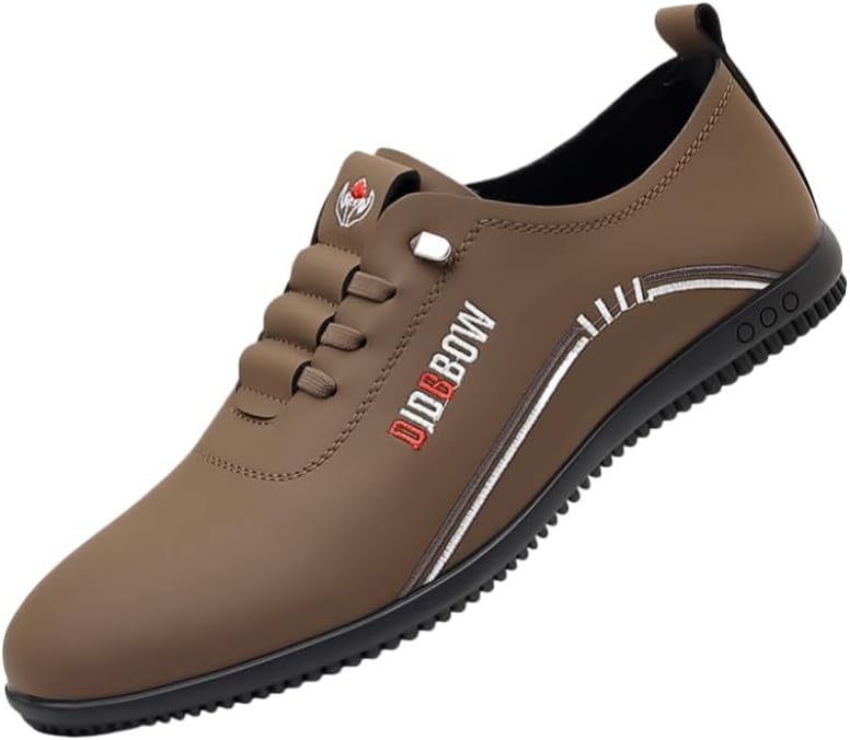 

Мужские повседневные кроссовки с мягкой подошвой и дышащим материалом - модные и универсальные, легкие и удобные, противоскользящие и прочные, подходят для прогулок на улице, повседневного ношения и поездок на работу Fmshi, коричневый