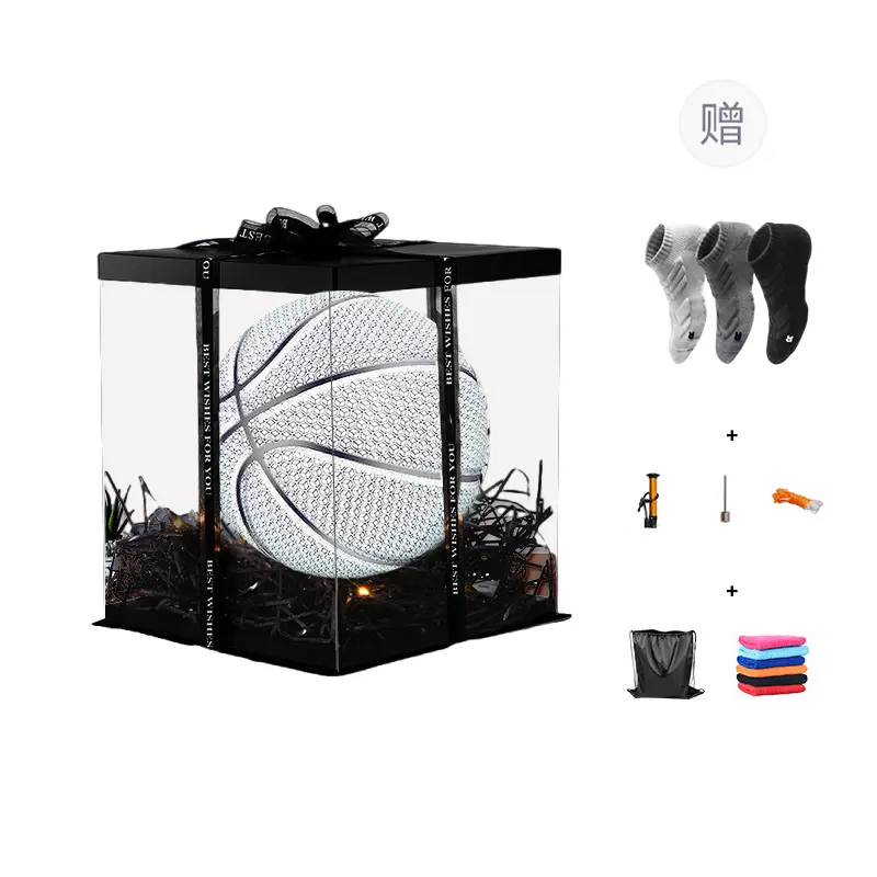 

MILACHIC Баскетбольный мяч PU White размер 7 светоотражающий тренировочный unisex Китай