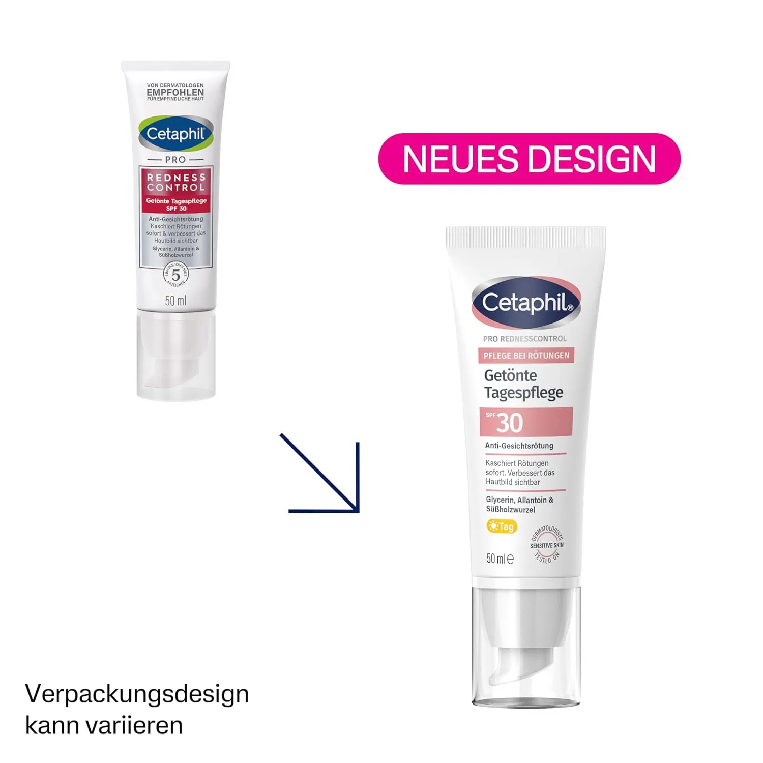 Маска для лица Cetaphil — Тонирующий дневной Pro RednessControl SPF, 50 мл — фото 3