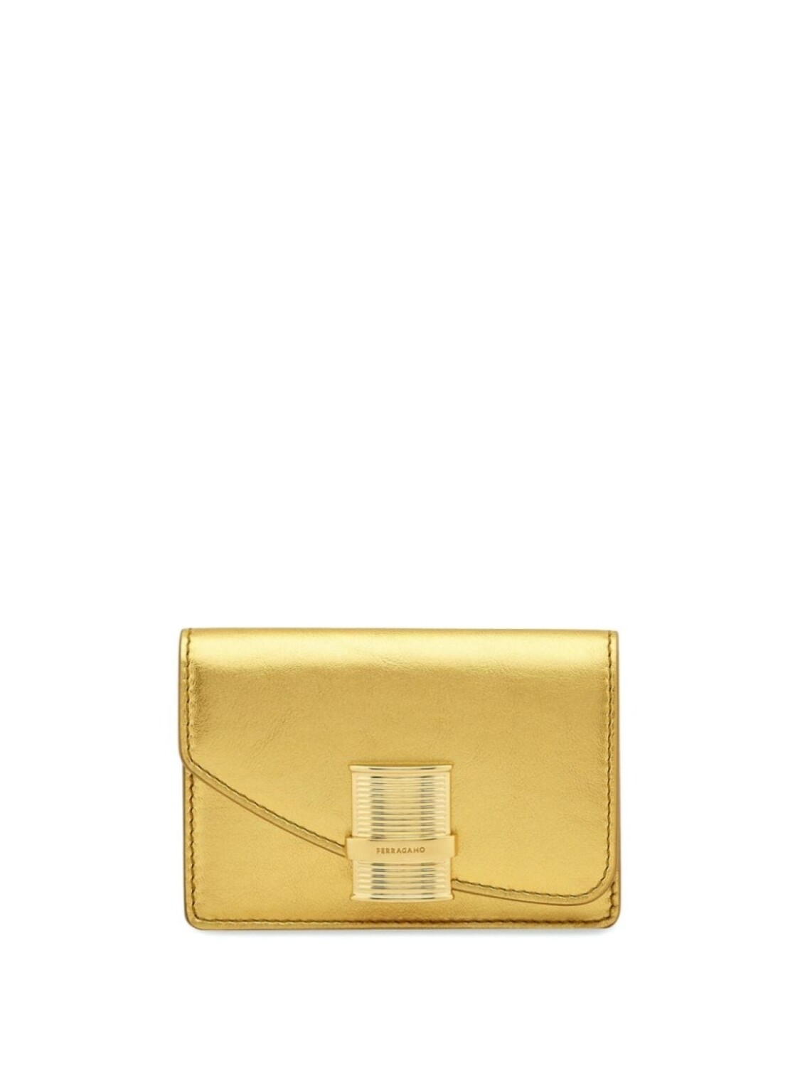 

Ferragamo держатель карты Fiamma, золотистый