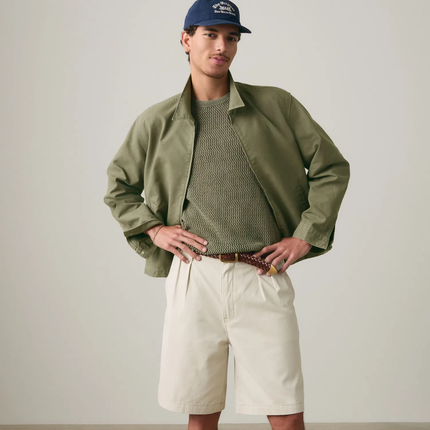 Свободные плиссированные мужские шорты 9 дюймов Levi's, White