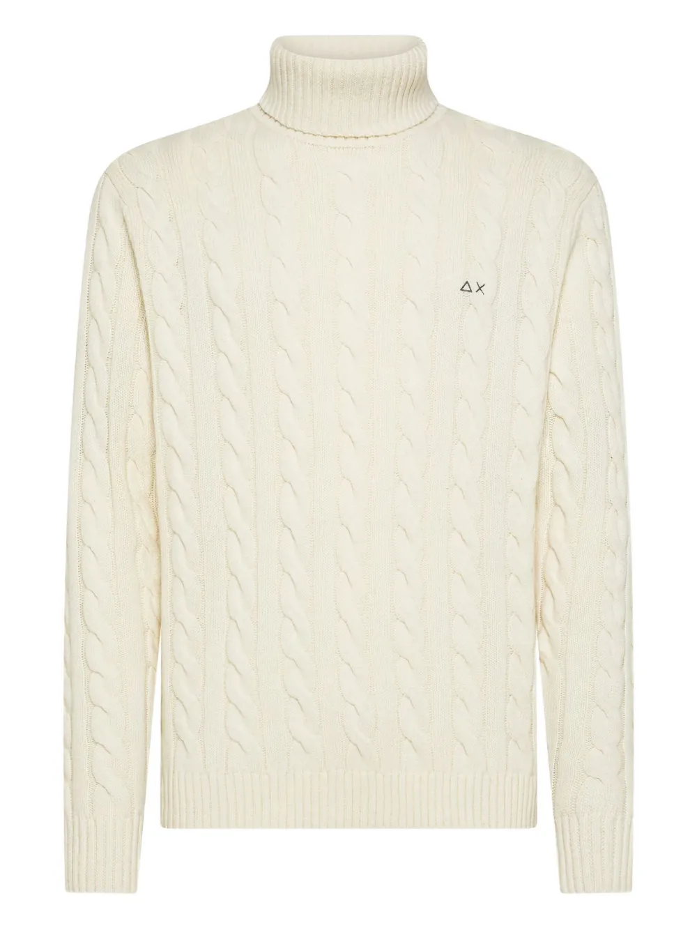 

Вязаный свитер с высоким воротником Sun68, белый