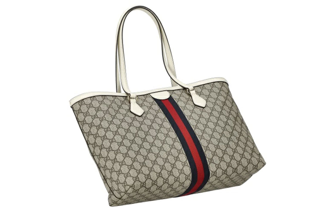 Женский рюкзак GUCCI Ophidia из канваса с кожаными деталями — фото 4