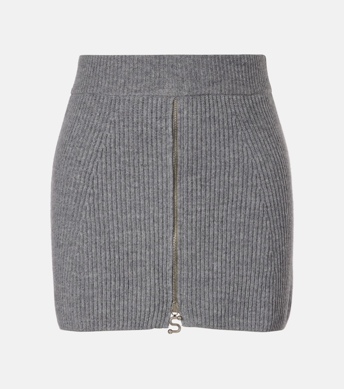 

Рефоло шерстяная и кашемировая мини-юбка Sportmax, Cemento Mel.