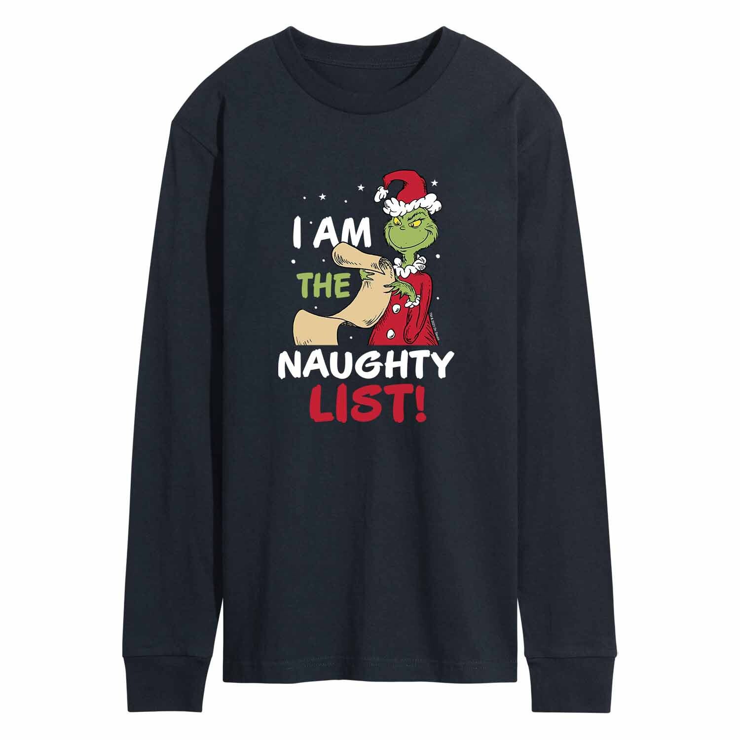 

Мужская футболка Dr. Seuss The Grinch Naughty List Licensed Character