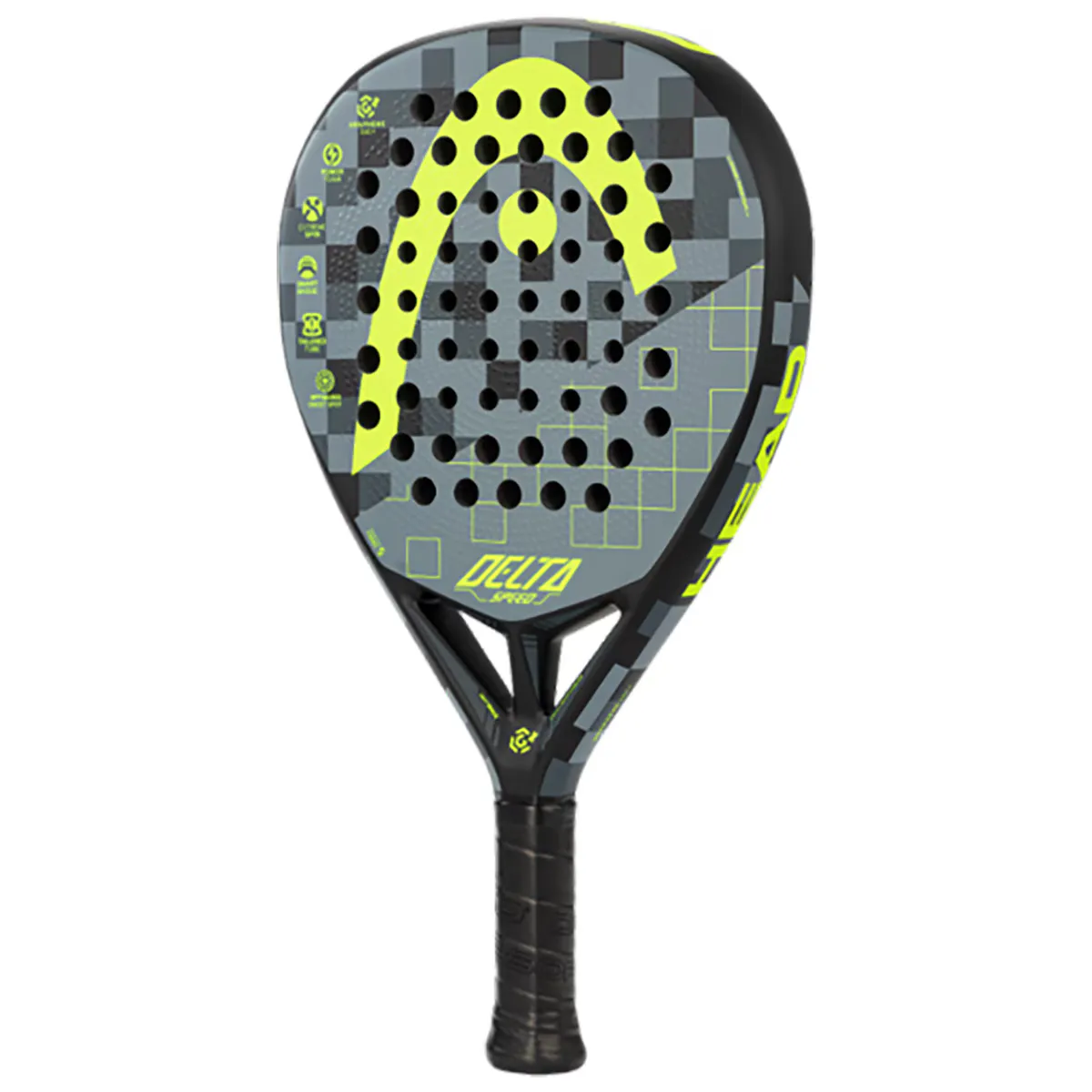

Graphene 360+ Delta Speed Head ракетка для весла, серый/желтый