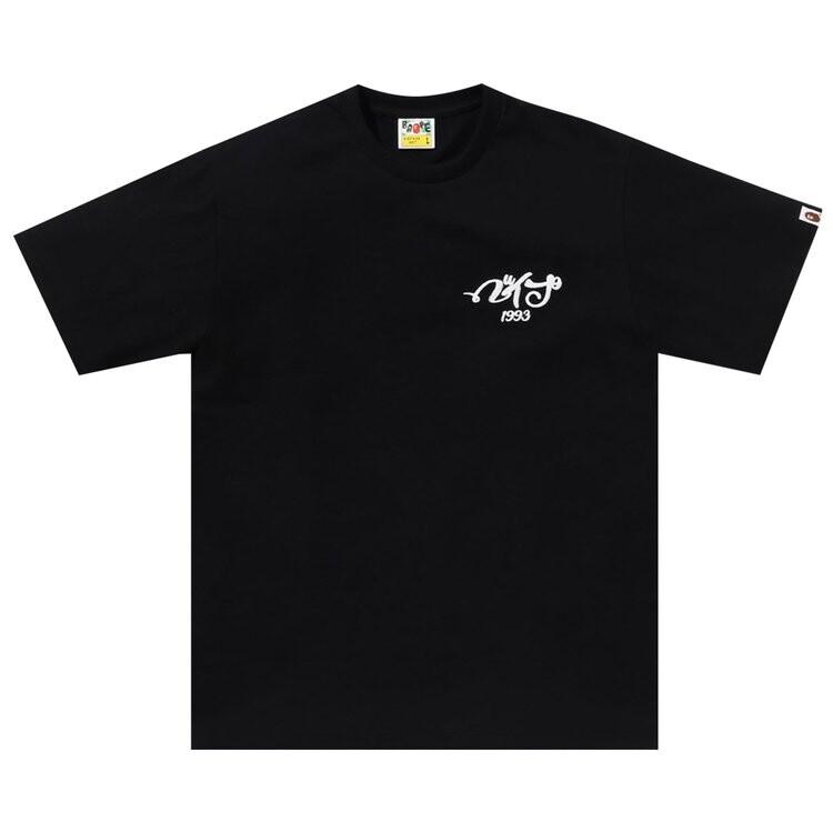 

Футболка BAPE Embroidery Style Souvenir Logo Tee, черный