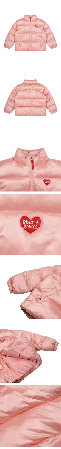 Детская базовая стёганая куртка розовая от Belita&Boys — фото 4
