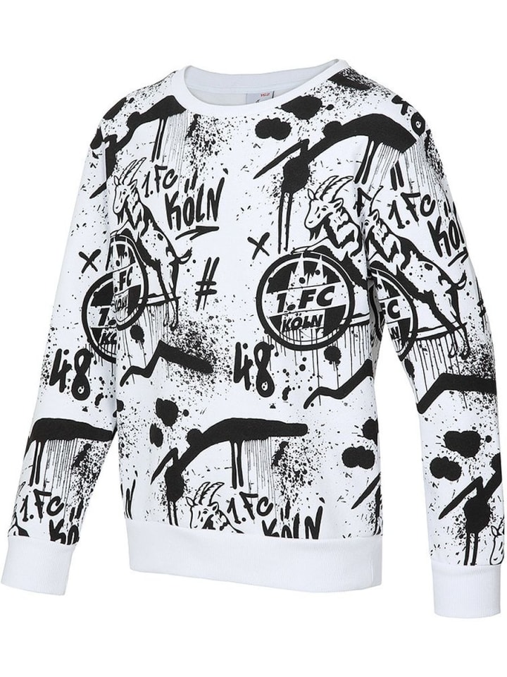 

Детская толстовка "Sweatshirt Von-Lauff-Straße" белого цвета Fußballverein 1. FC Köln