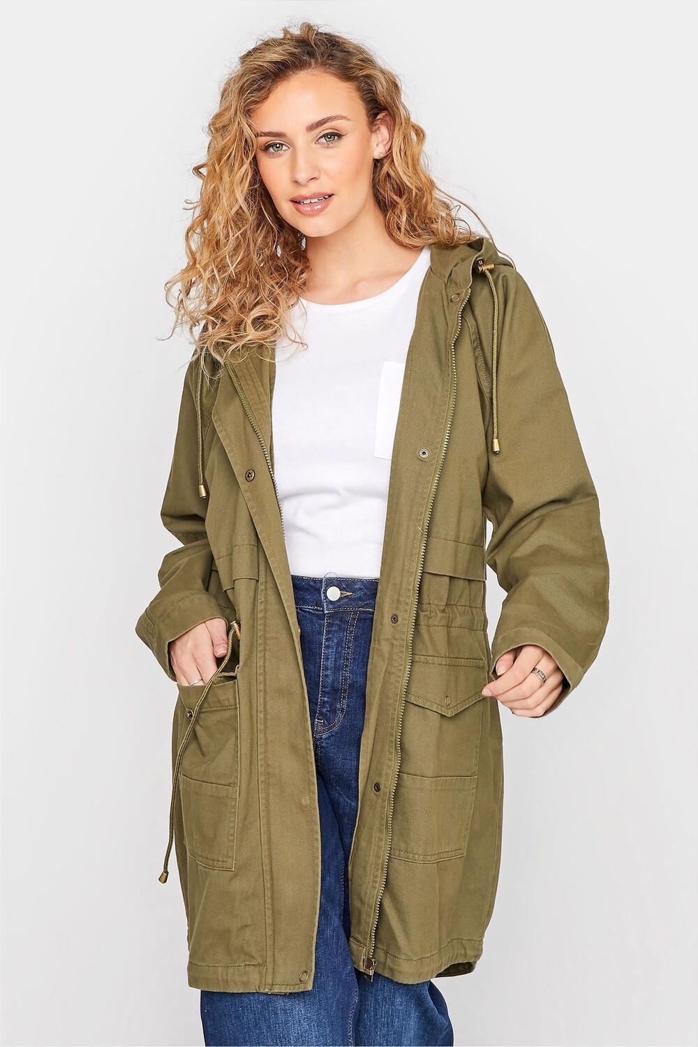 

Длинная высокая парка из твила Салли Long Tall Sally, зеленый, Коричневый, Длинная высокая парка из твила Салли Long Tall Sally, зеленый