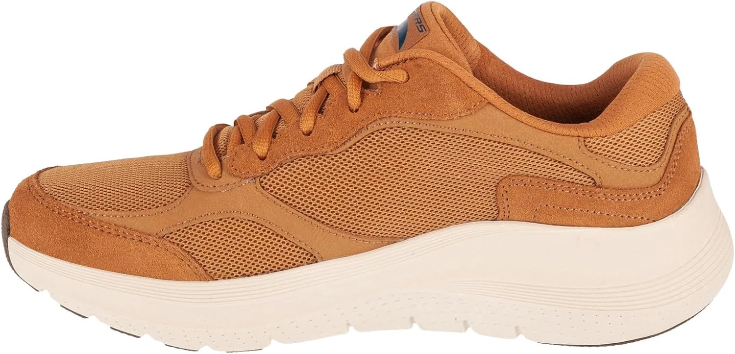 Мужские кроссовки Skechers Arch Fit 2.0 The Keep, Whiskey Suede Mesh Duraleather Trim — фото 4