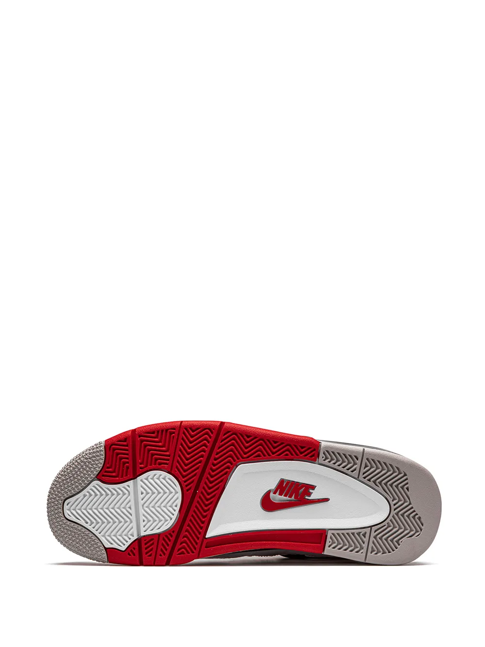 Кроссовки Air  4 Retro Fire Red 2020 Jordan, белый — фото 4